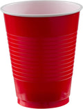 Amscan Plastic Tumblers, Apple Red, 18 oz, 50 ct - Case of 20