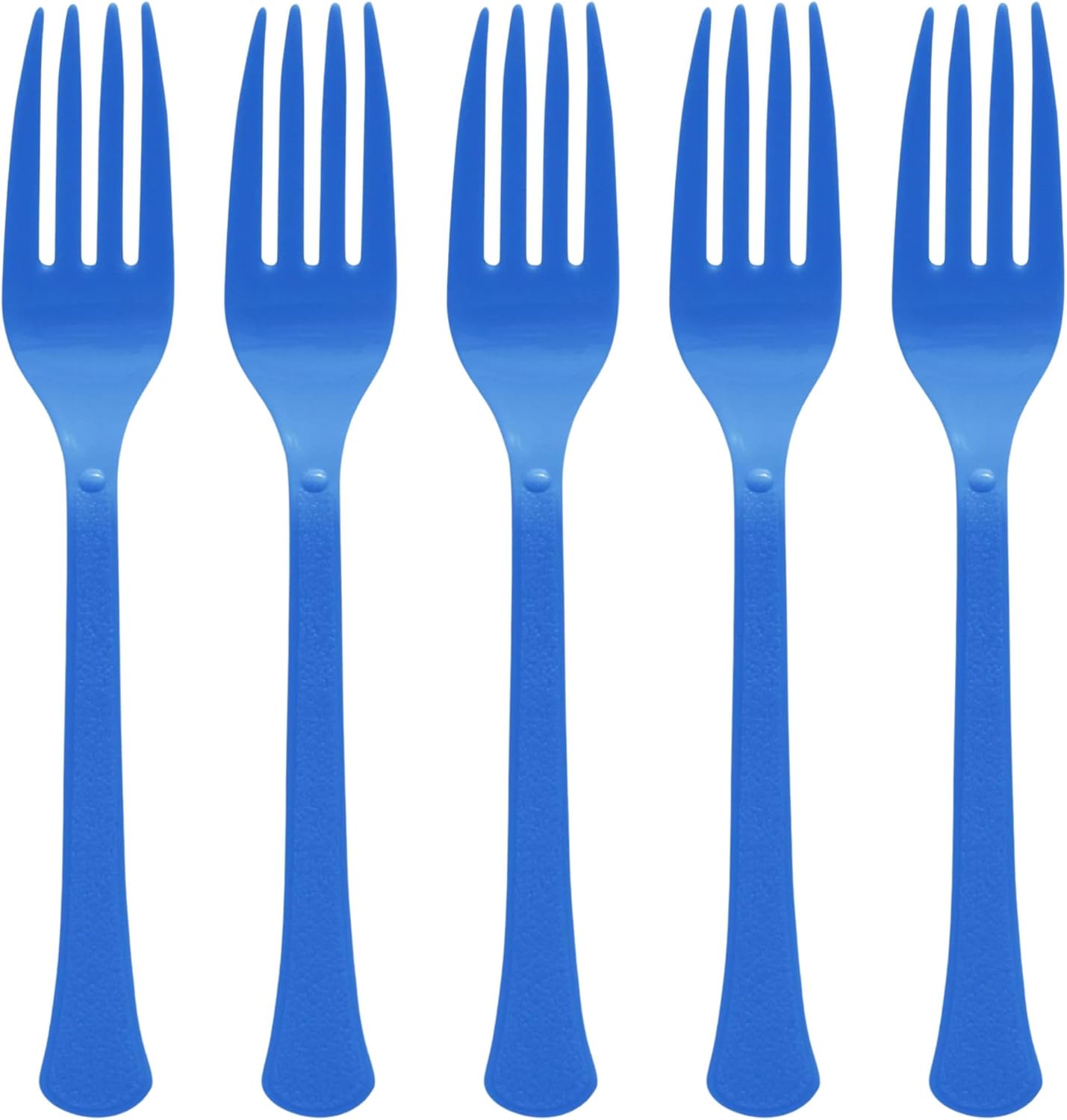 Amscan Heavy Weight Plastic Forks, Bright Royal Blue, 20 ct - Case of 72