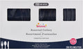 Amscan Heavy Weight Plastic Cutlery Assortment, True Navy, 200 ct - Case of 6
