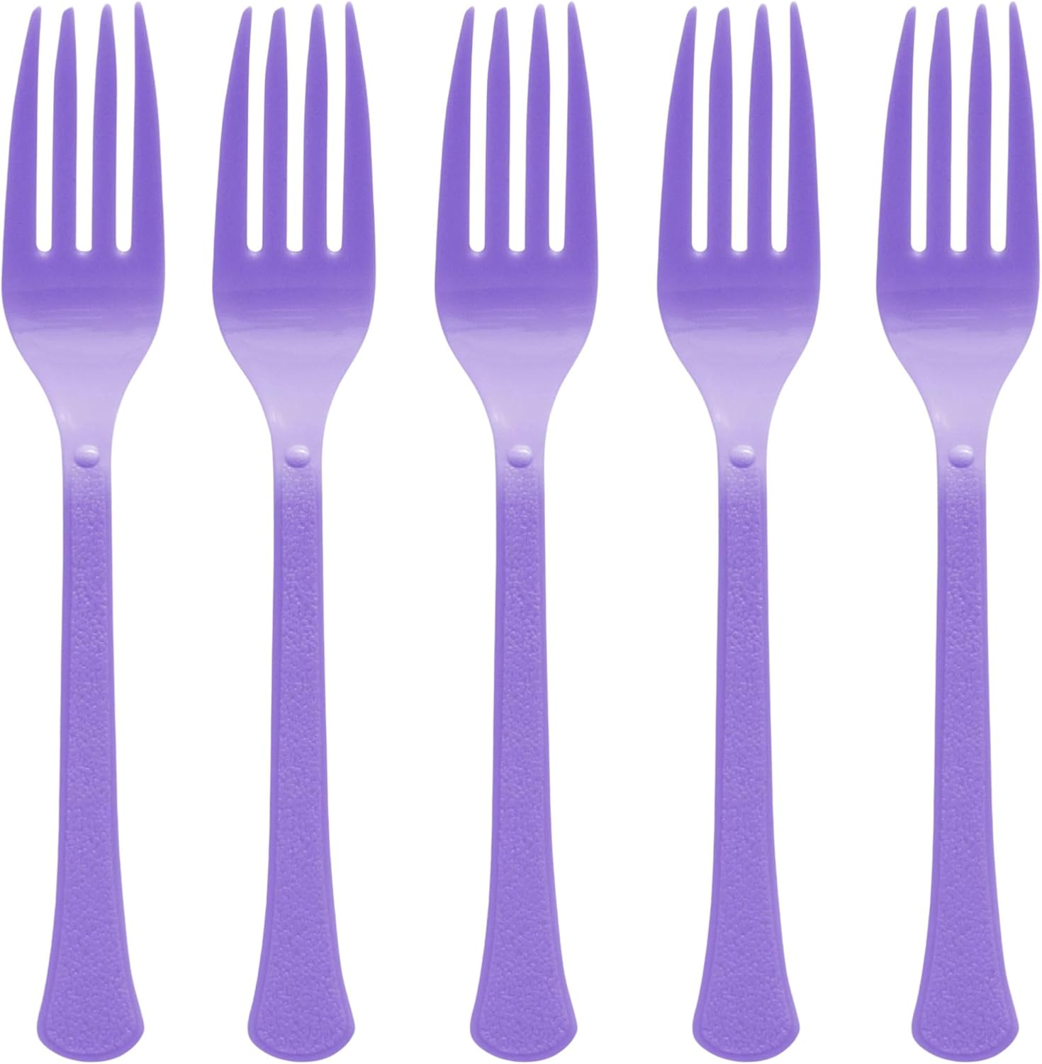 Amscan Heavy Weight Plastic Forks, Lavender, 20 ct - Case of 72
