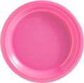 Amscan Plastic Dinner Plates, Bright Pink, 10.25", 50 ct - Case of 6
