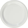 Amscan Plastic Dessert Plates, White, 7", 50 ct - Case of 6