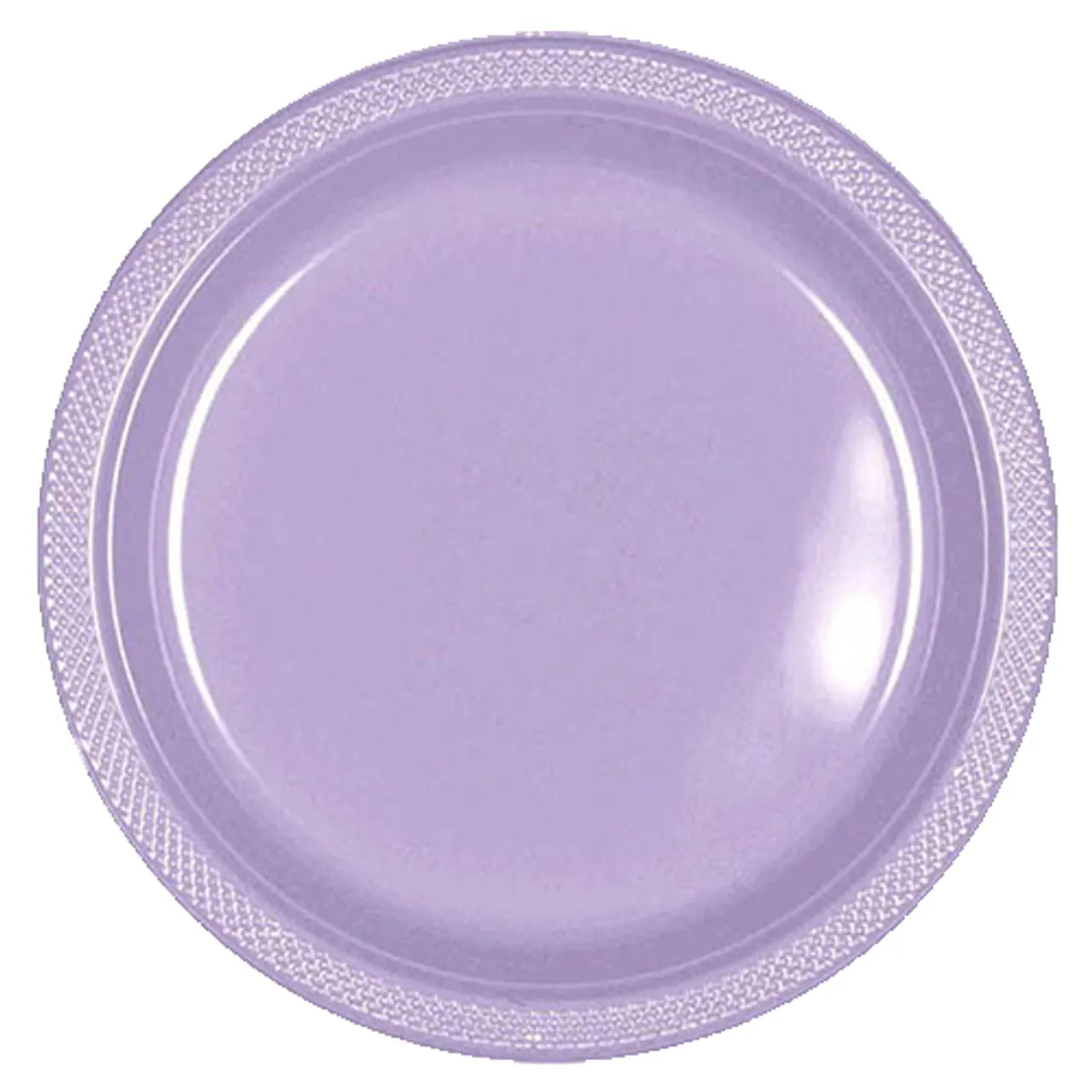 Amscan Plastic Dinner Plates, Lavender, 10.25", 50 ct - Case of 6