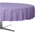 Amscan Plastic Tablecover, Round 84", Lavender - Case of 72