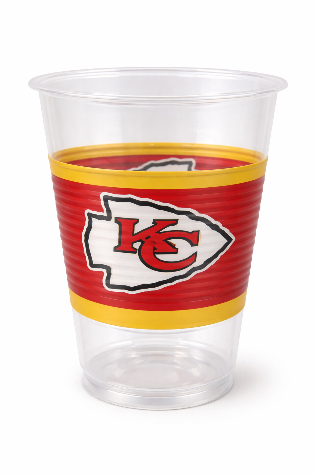 Amscan Kansas City Chiefs Plastic Cups, 18 oz, 25ct - Case of 36