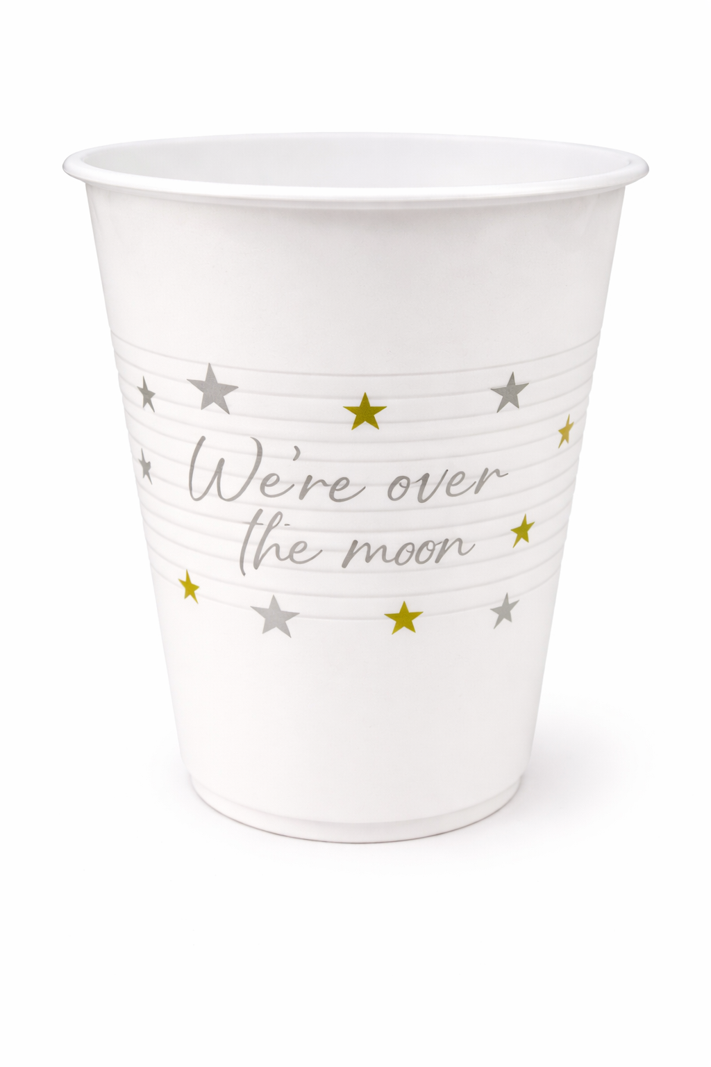 Amscan Over the Moon Plastic Tumblers, 18oz, 25ct - Case of 36
