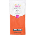 Amscan Plastic Tablecover, Rectangle 54" x 108", Orange - Case of 72